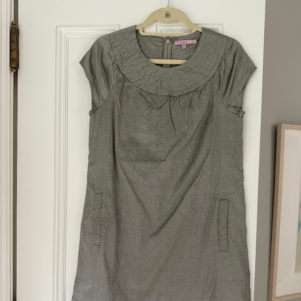 Calypso St. Barths Pazzi dress, metallic gray, SZ Small